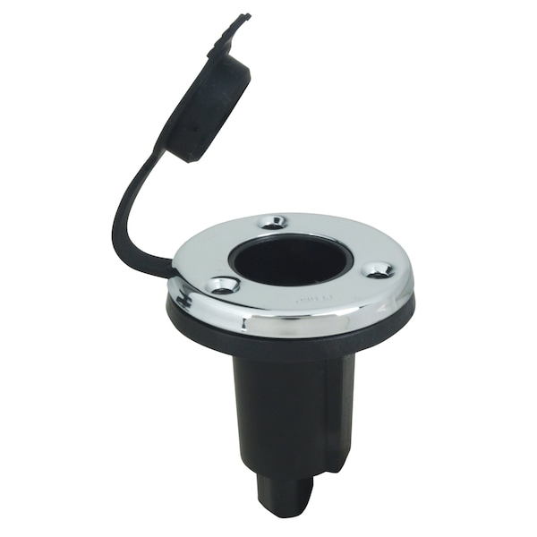 Perko 1045P0SDP 2-Pin Plug-In Type w Waterproof Snap-On Cover-Stainless Steel Face w  Polymer Body